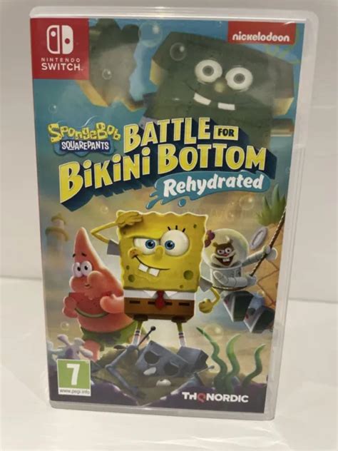 Spongebob Squarepants Battle For Bikini Bottom Rehydrated Nintendo Switch Picclick Uk