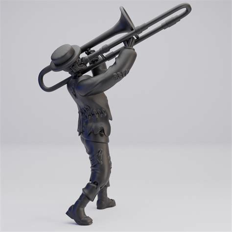 Hot Goblin Skeleton Musician Trombone