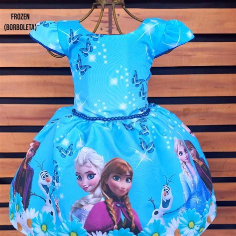 Vestido Da Ana E Elsa - Frozen | Elo7 Produtos Especiais