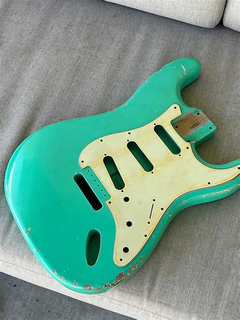 Mjt Light Weight Strat Body Seafoam Green Stratocaster Reverb