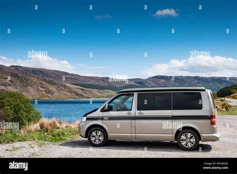 Campervan, parked up on the North Coast 500 mile route, Scotland Stock Photo - Alamy