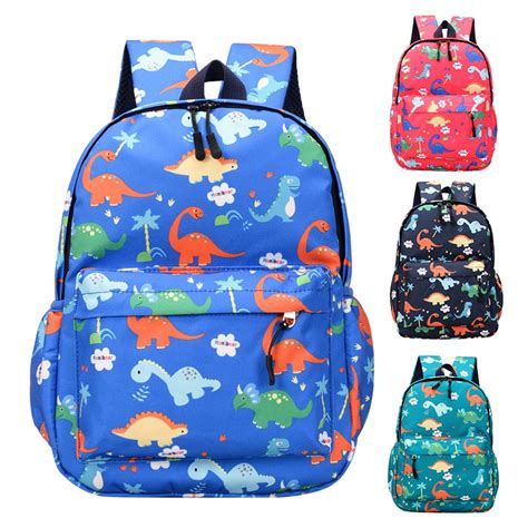 Mochila Para Crianças Dinossauros De 3-7 Anos De Idade Jardim De ...