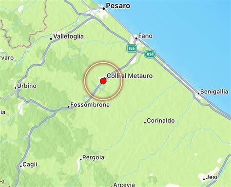 Terremoto Nelle Marche Epicentro A Saltara Dati E Mappe