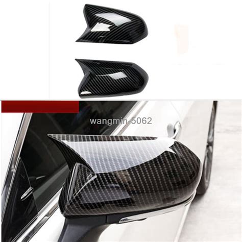 P For Toyota Avalon Carbon Fiber Style Ox Horn Rear View Mirror