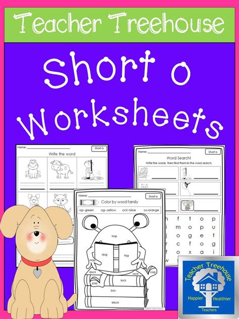 11 engaging short o worksheets. Great for centers, morning work, RTI ...