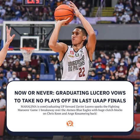 Rappler On Twitter UP Star Forward Zavier Lucero Left It All On The