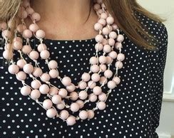 Lenço Colar Nude Dourado no Elo7 Magias de Mulher 780C94