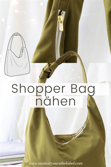 Shopper Bag Schnittmuster PDF Damen Handtasche Schnittmuster