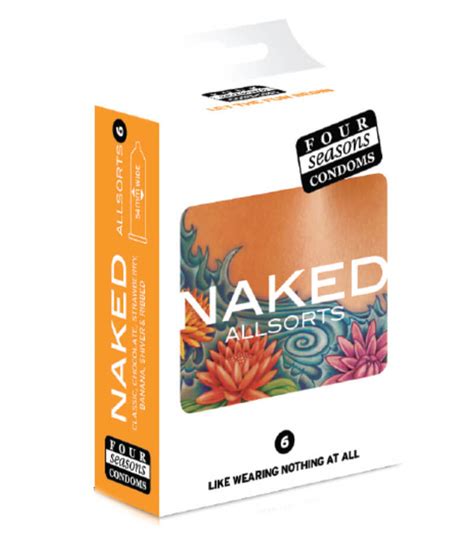 Four Seasons Naked Allsorts Condom 6s NaughtyCorner NZ