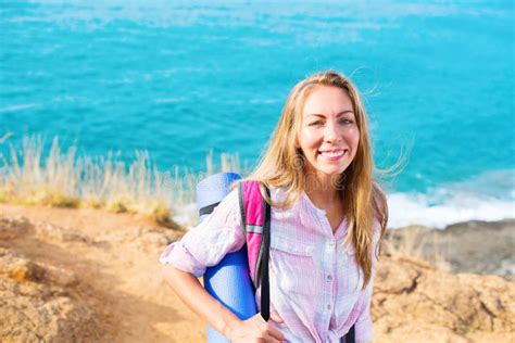 Portrait Happy Smiling Blonde Girl Having Fun Stock Image Image Of Andaman Happy