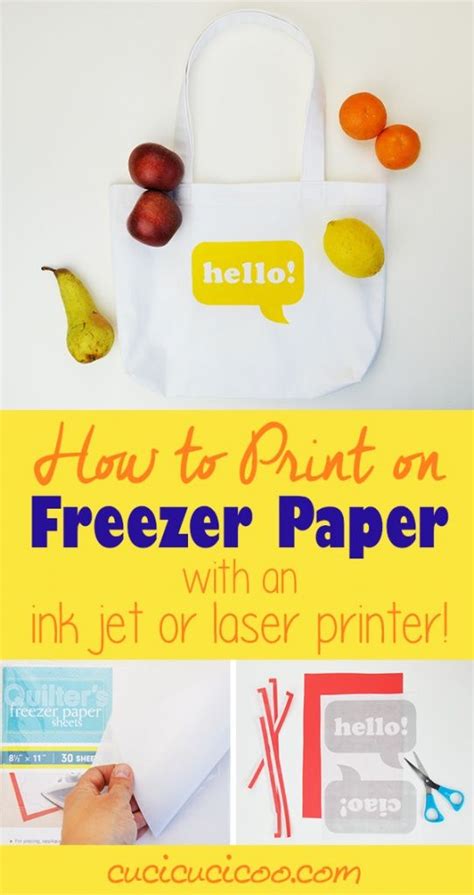 How To Print On Freezer Paper With A Laser Or Inkjet Printer Artofit