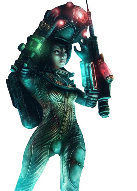 Eleanor Lamb (Bioshock 2) render by ChristopherMcgrath on DeviantArt