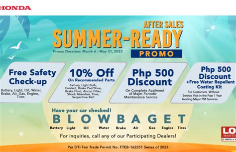 Experience worry-free road trips with Honda’s “Summer-Ready Promo ...