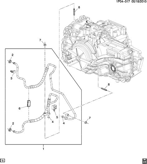 Orlando Canada Automatic Transmission Oil Cooler Pipes Chevrolet
