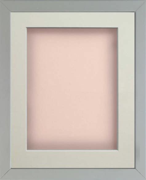 Radcliffe Box Frame Grey With Pink Backing Board A3 19x13 Frame With