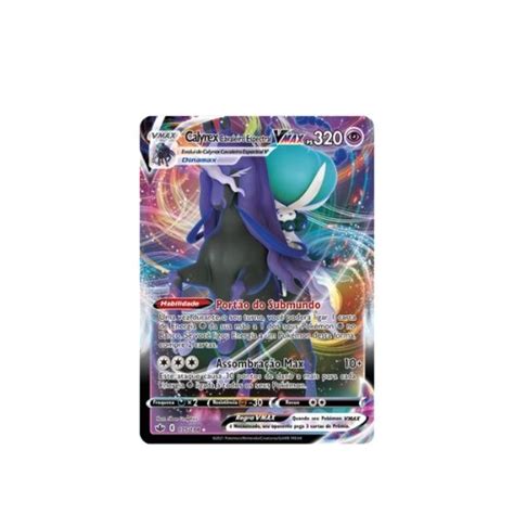 Pokemon Baralho Batalha De Liga Calyrex VMAX Solo Sagrado Cards