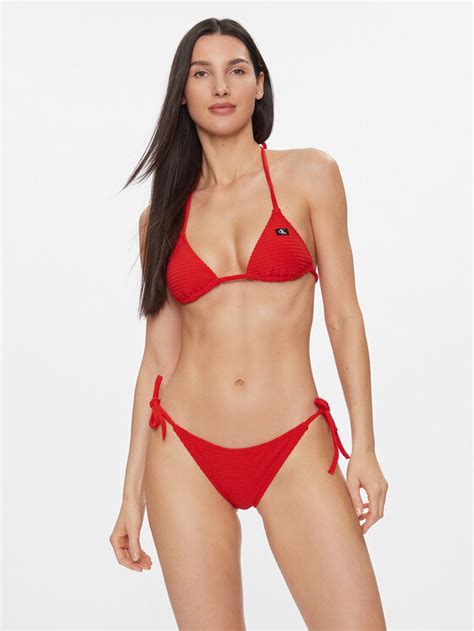 Calvin Klein Swimwear D Od Bikini Kw Kw Czerwony Modivo Pl