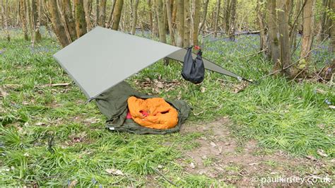 Lightweight Tarp And Bivvy Set Up