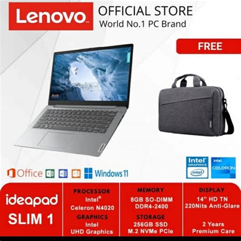 Jual Lenovo Ideapad Slim Igl Wid Celeron N Gb Ssd W