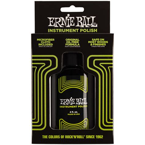 Ernie Ball Guitar Polish Eb 4222 Guitar Bass Cleaning And Care