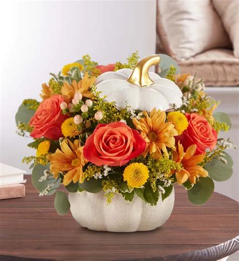 Autumn White Pumpkin Bouquet Coggins Flowers And Gifts Spartanburg SC