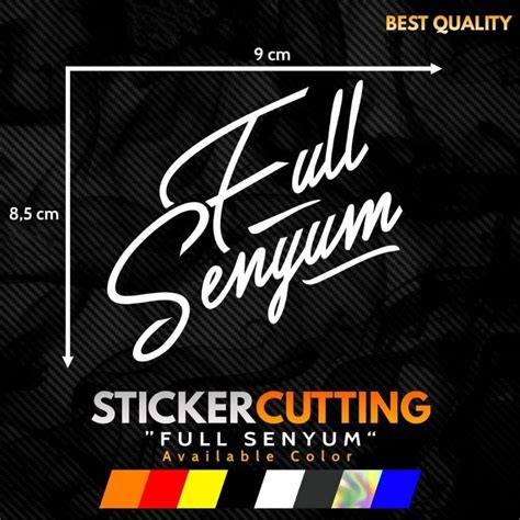 Jual STICKER STICKER CUTTING VIRAL FULL SENYUM Shopee Indonesia