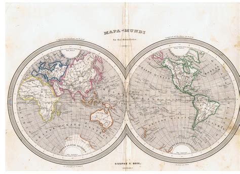 Hemisferios Terrestres Mapa Mundial Dos Continentes Conjunto De Images