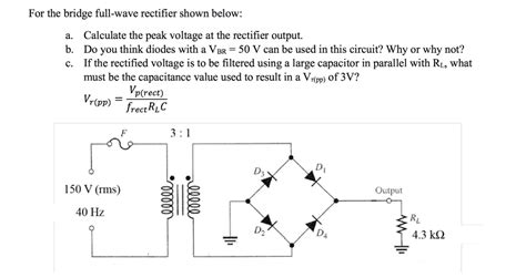 Full Wave Bridge Rectifier Output Voltage