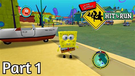 Simpsons Hit Run Annoy Squidward Part 1 YouTube