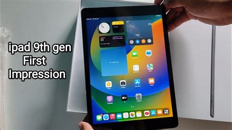 ipad 9th gen First Impression - YouTube