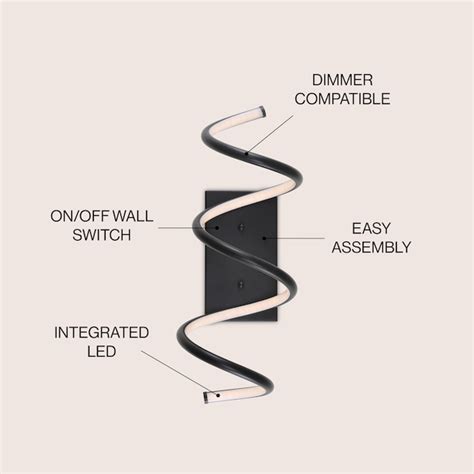 Jonathan Y Scribble Metal Integrated Minimalist 7 In 1 Light Matte