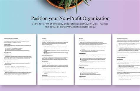 Nonprofit Organization Procurement Policies And Procedures Template In