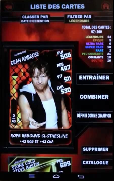 Wwe Supercard Dean Ambrose Pro Legendary Pcc Youtube