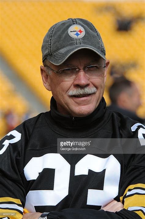 Mike Wagner, former safety for the Pittsburgh Steelers, looks on from ...