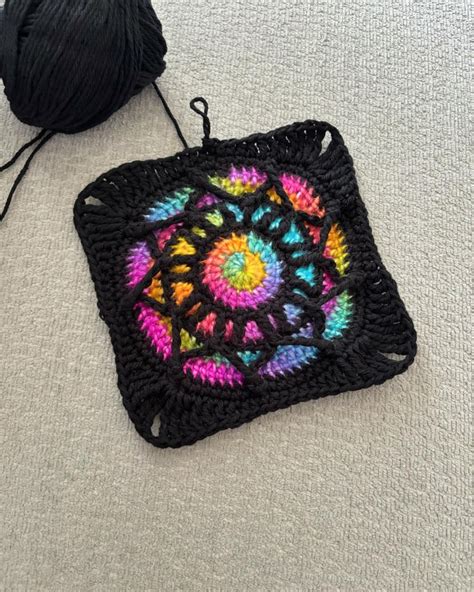 Stained Glass granny square Im getting creative with ในป 2024