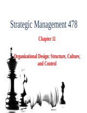 Ch Pptx Strategic Management Chapter Organizational Design