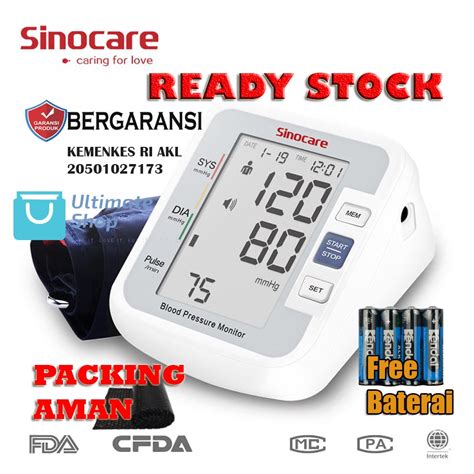 Jual TENSIMETER DIGITAL Sinocare BA801 BSX516 Alat Cek Tekanan