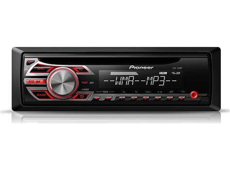 Pioneer DEH 150MP CD AUX Single Din Car Stereo Headunit Red