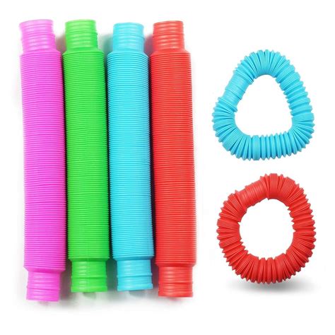 Buy Pack Pop Tubes Sensory Toy Multi Color Stretch Pipe Sensory Toys