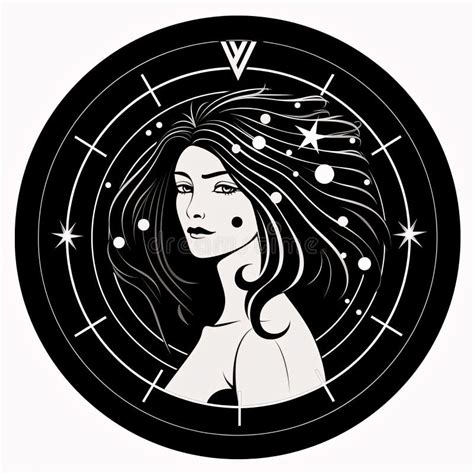 Zodiac Sign Virgo Zodiac Circle Stock Illustration Illustration Of