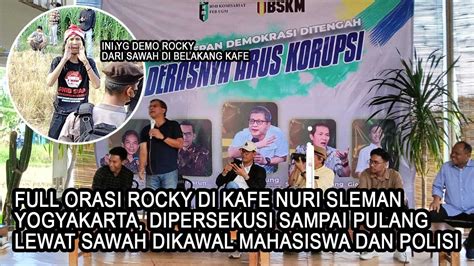 Full Gerombolan Ormas Mengganggu Diskusi Mahasiswa Hadirkan Rocky