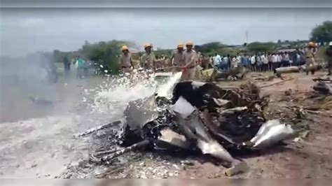 Indian Air Forces Kiran Trainer Aircraft Crashes Near Karnatakas