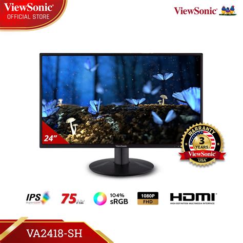 Jual ViewSonic IPS Monitor VA2418 SH 24 1080p SuperClear IPS