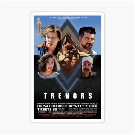 "" Tremors Poster"" Sticker for Sale by YvonnewLow | Redbubble