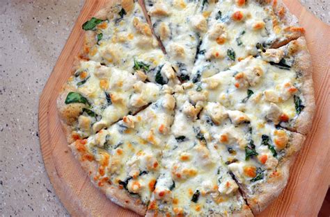 Chicken And Spinach Alfredo Pizza Like Mother Like Daughter