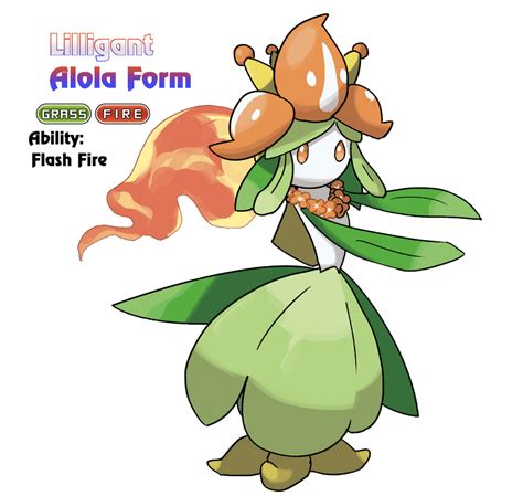 Lilligant Alola Form By Locomotive111 On Deviantart