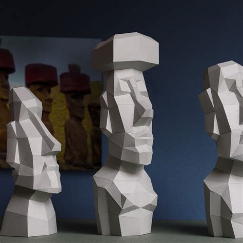 Moai Papercraft Etsy