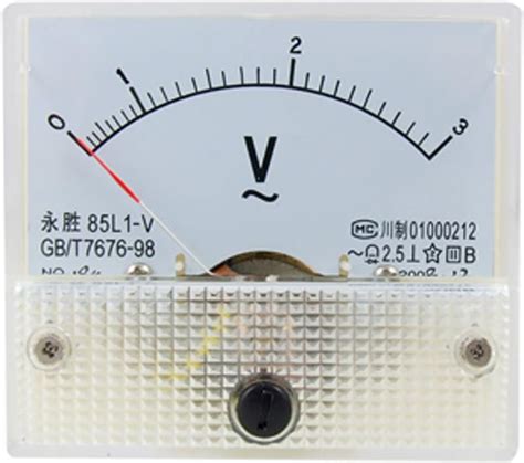 85l1 Ac 0 3v Rectangle Analog Panel Volt Meter Gauge Voltage Testers