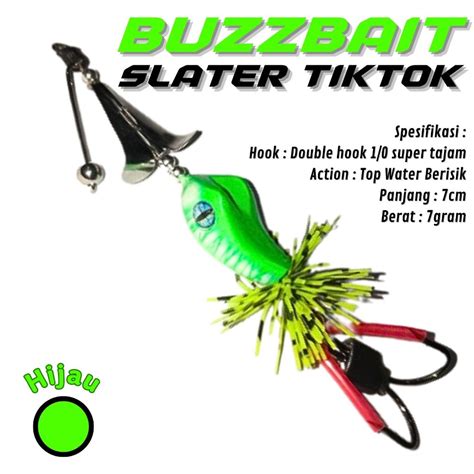 Jual Lure Casting Gabus Toman Buzzbait Mini Slater Tiktok Super Berisik