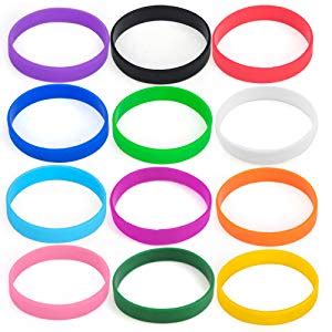 GOGO 12 Braccialetti In Gomma Per Adulti Braccialetti In Silicone